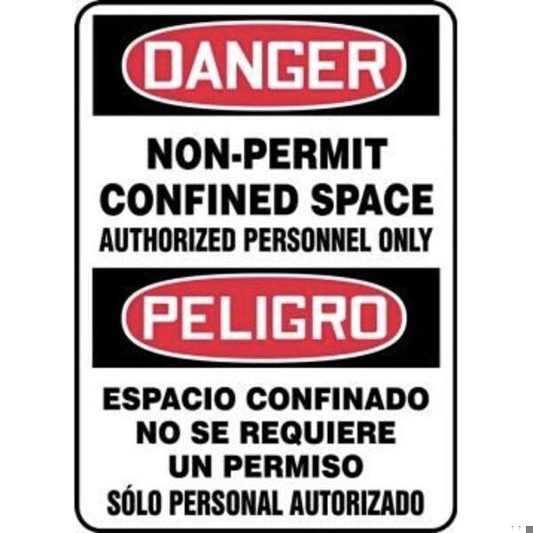 Accuform BILINGUAL OSHA DANGER Safety Sign SBMCSP020VA SBMCSP020VA - main